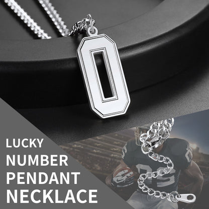 Personalized Sports Jersey Number Chain Necklace for Sport Fans