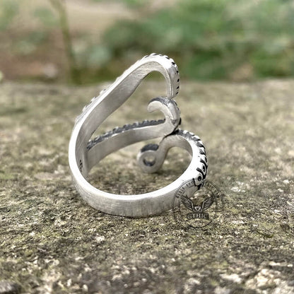 Octopus Arms Sterling Silver Ring