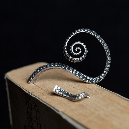 Octopus Tentacles Sterling Silver Ear Cuff Earring