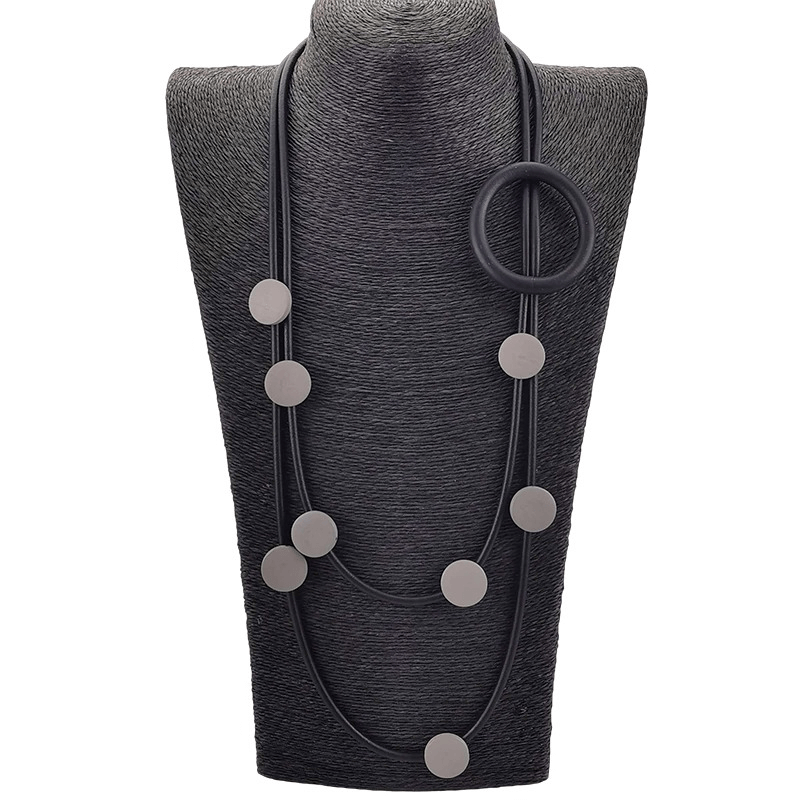 Original Design Rubber Necklaces in Gothic Style / Accessories for