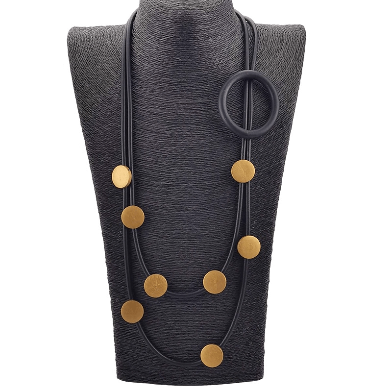 Original Design Rubber Necklaces in Gothic Style / Accessories for