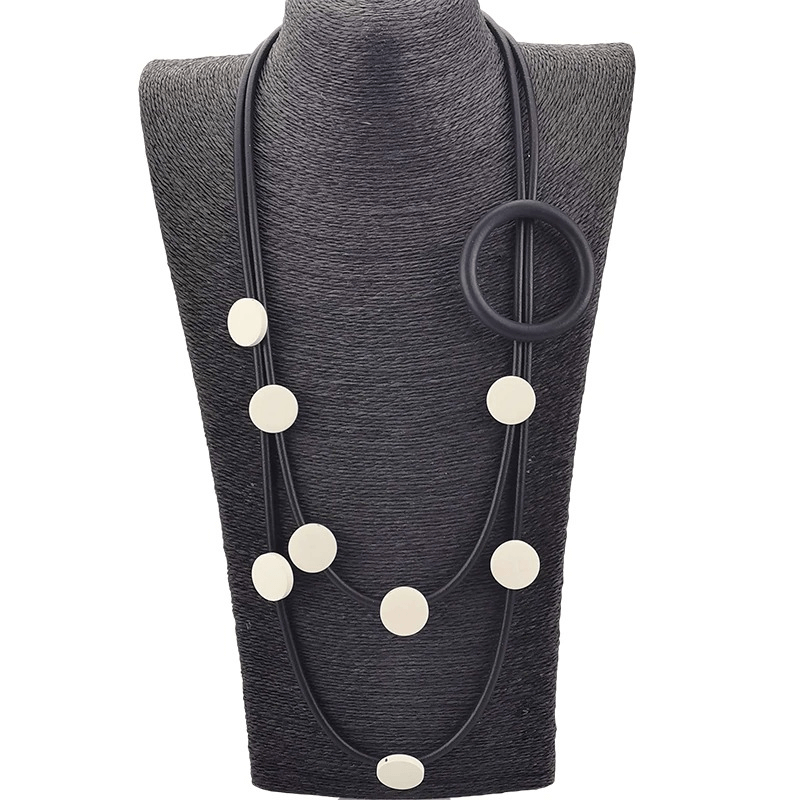 Original Design Rubber Necklaces in Gothic Style / Accessories for