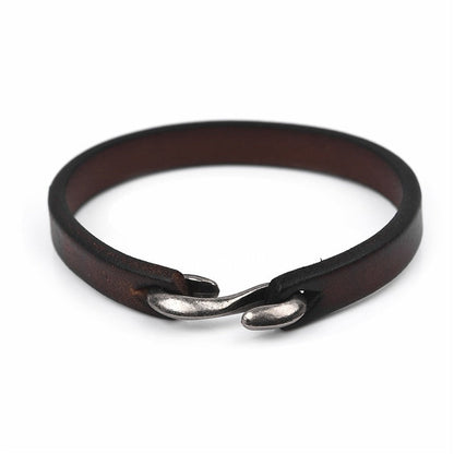 Original Style Bracelets for and / Black/brown Genuine Leather Bracelet