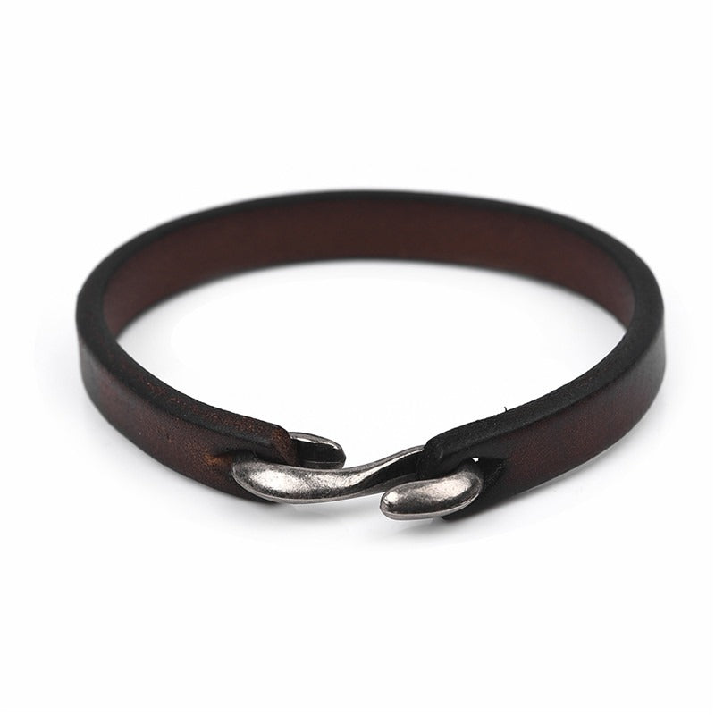Original Style Bracelets for and / Black/brown Genuine Leather Bracelet