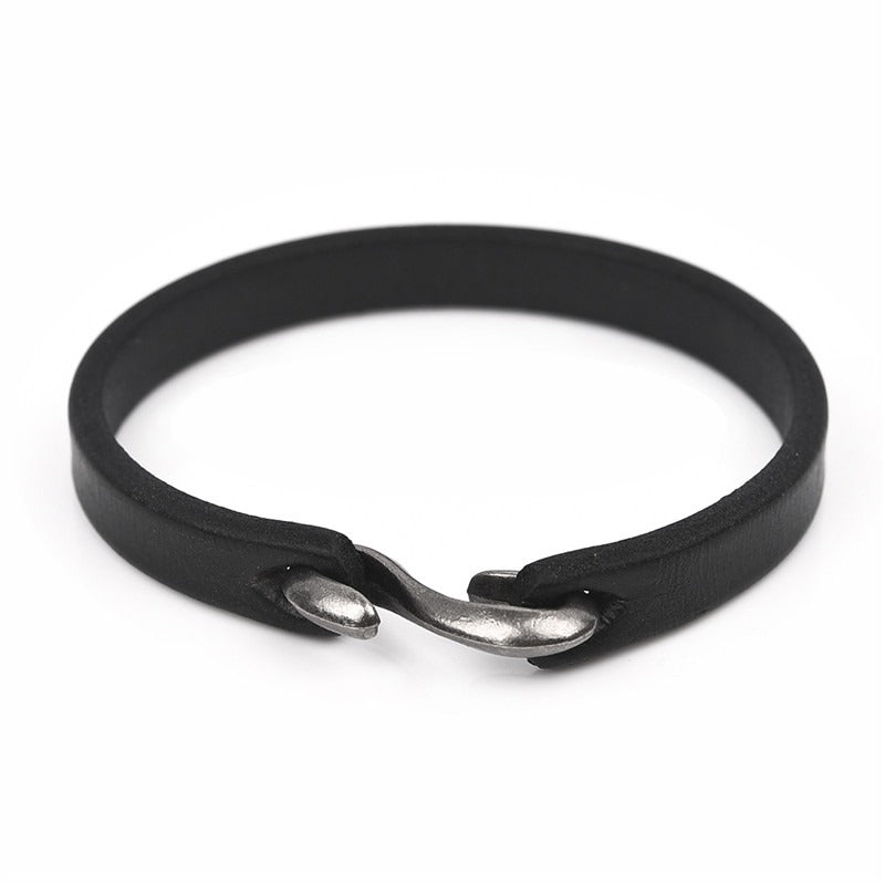 Original Style Bracelets for and / Black/brown Genuine Leather Bracelet