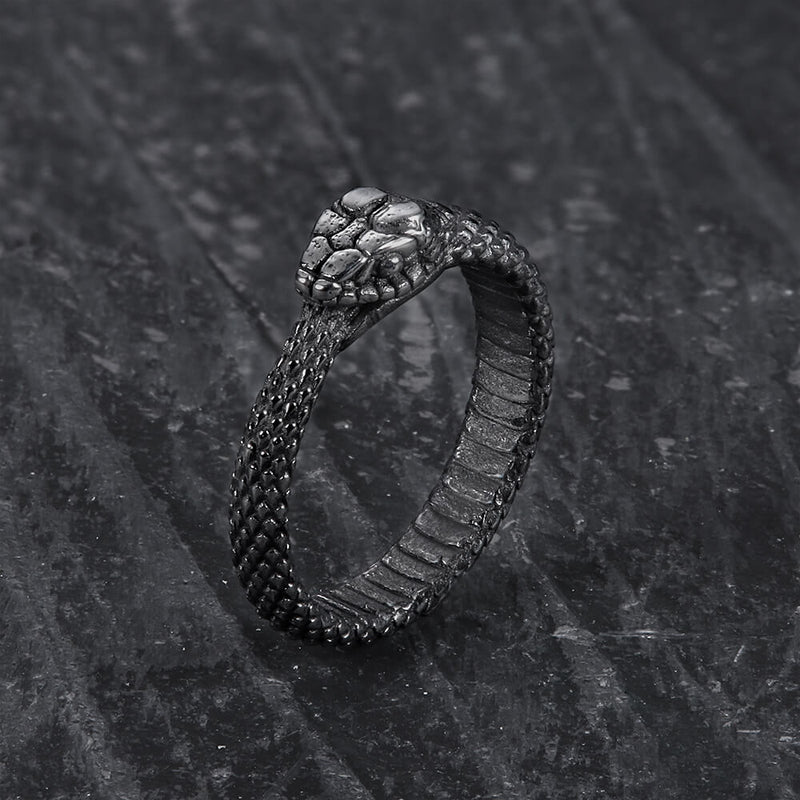 Ouroboros Snake Stainless Steel Ring