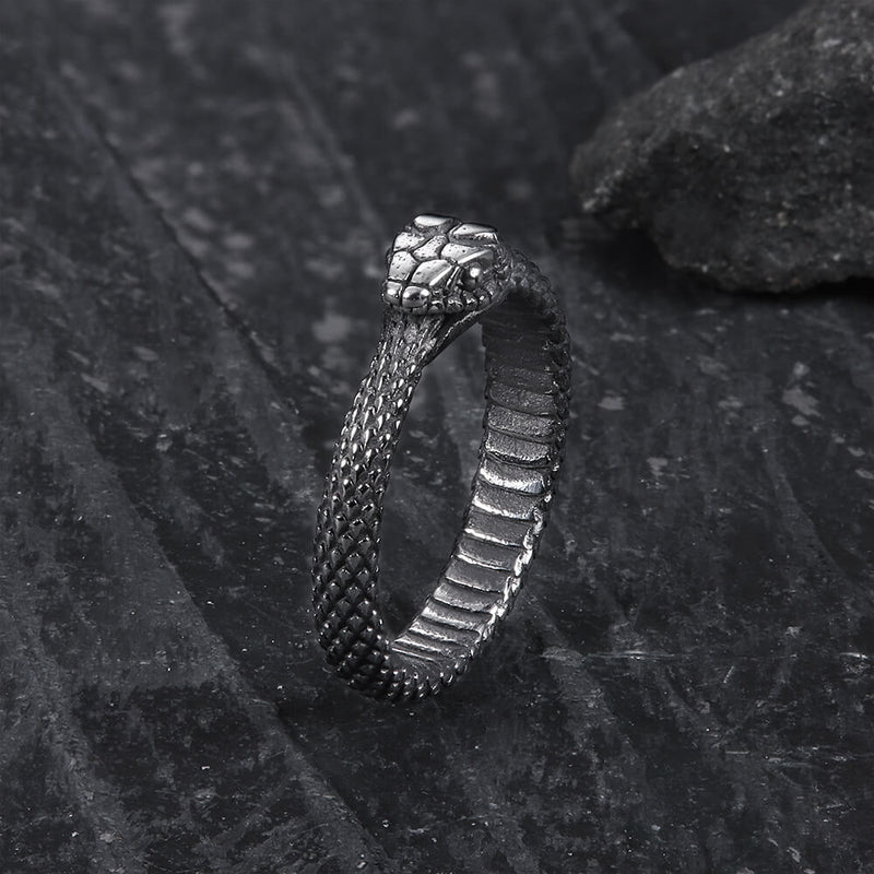 Ouroboros Snake Stainless Steel Ring