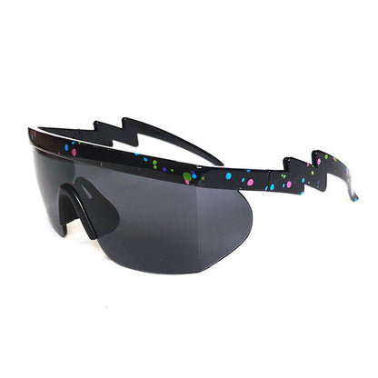 Outdoor Lightning Temple Irregular Cycling Sunglasses