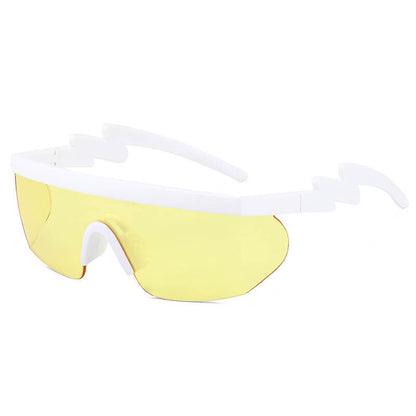 Outdoor Lightning Temple Irregular Cycling Sunglasses