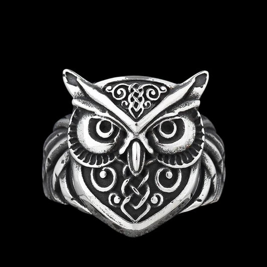 Owl Head Viking Ring