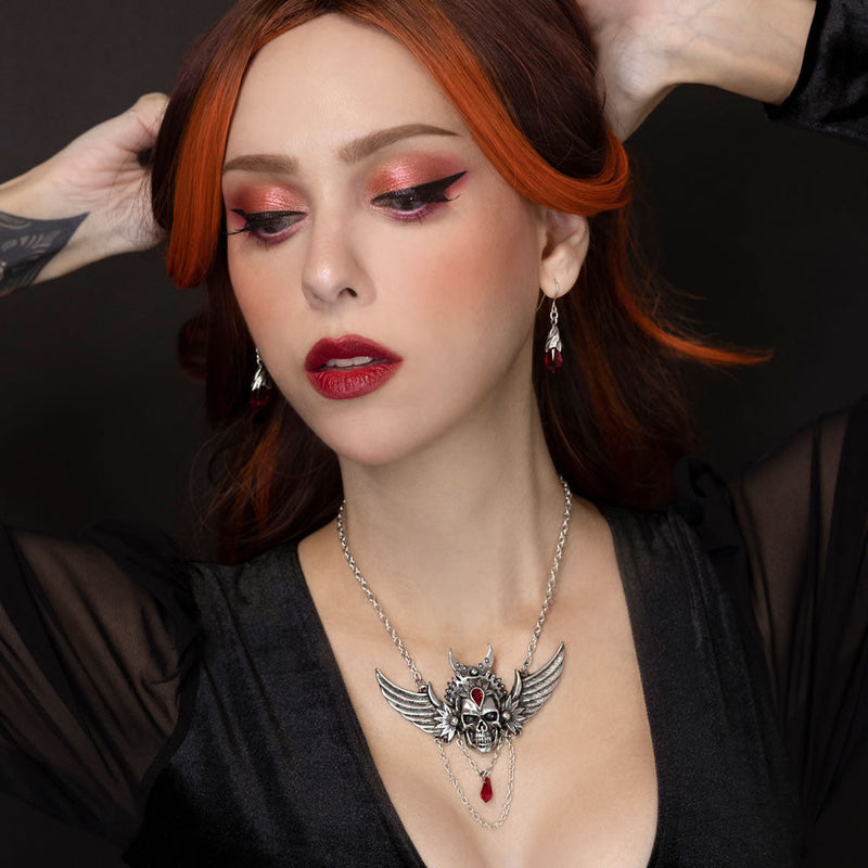 Immortal Ayesha Skull Necklace by Alchemy Gothic