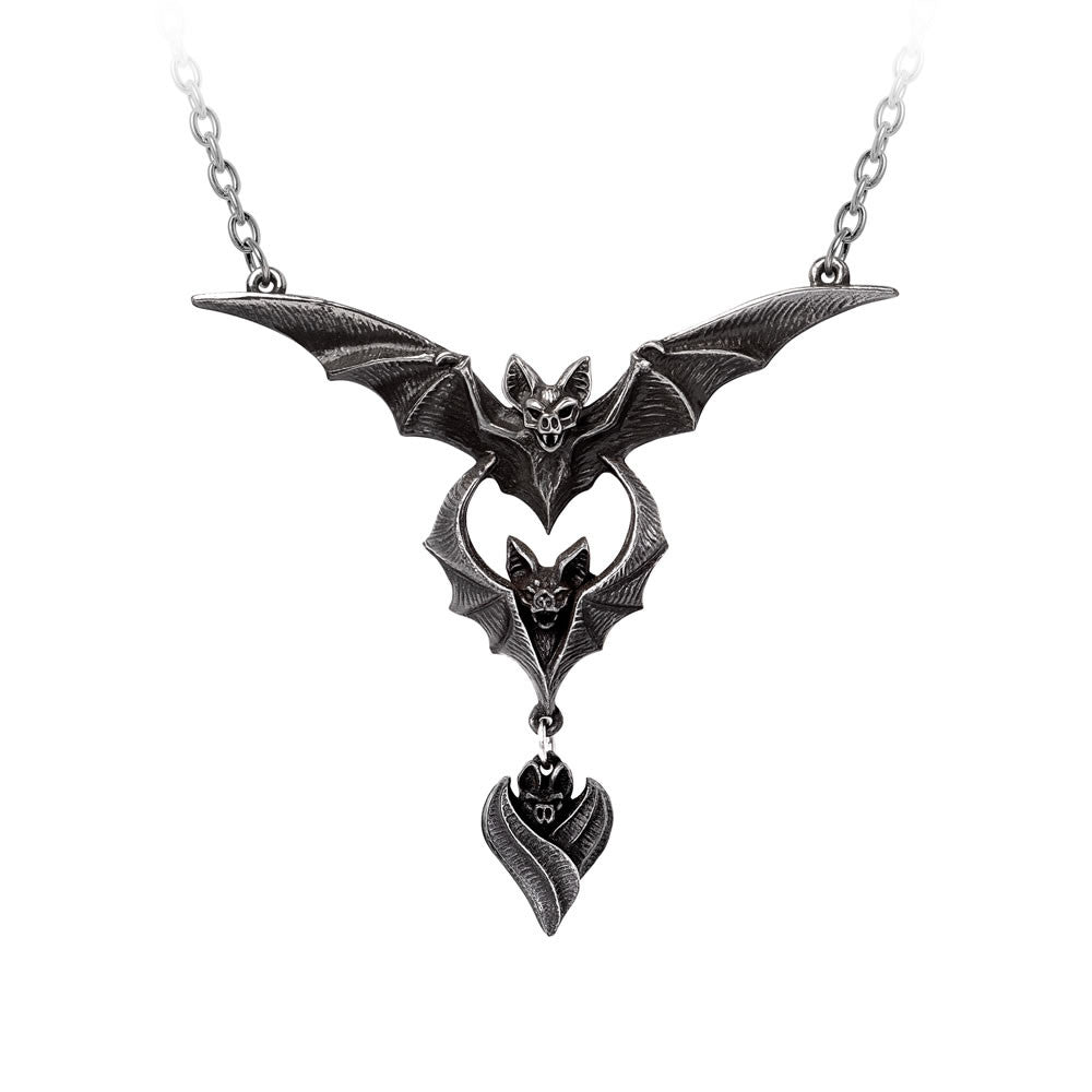 Evil-ution Bat Pendant Necklace by Alchemy Gothic