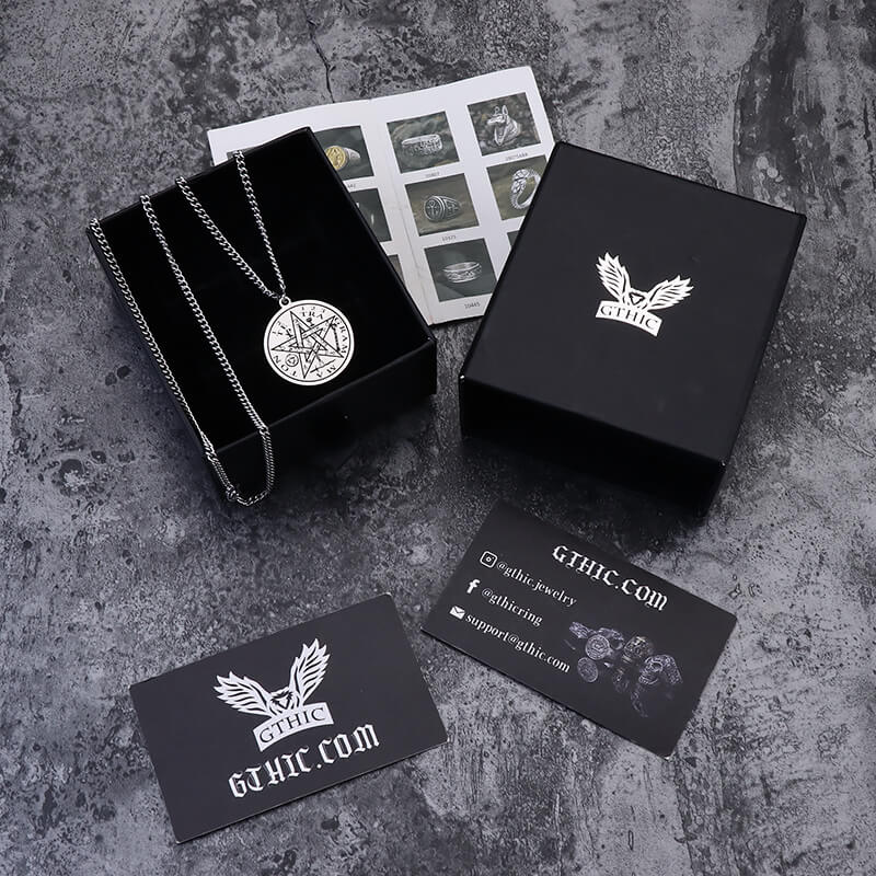 Pentagram Seal of Solomon Stainless Steel Necklace