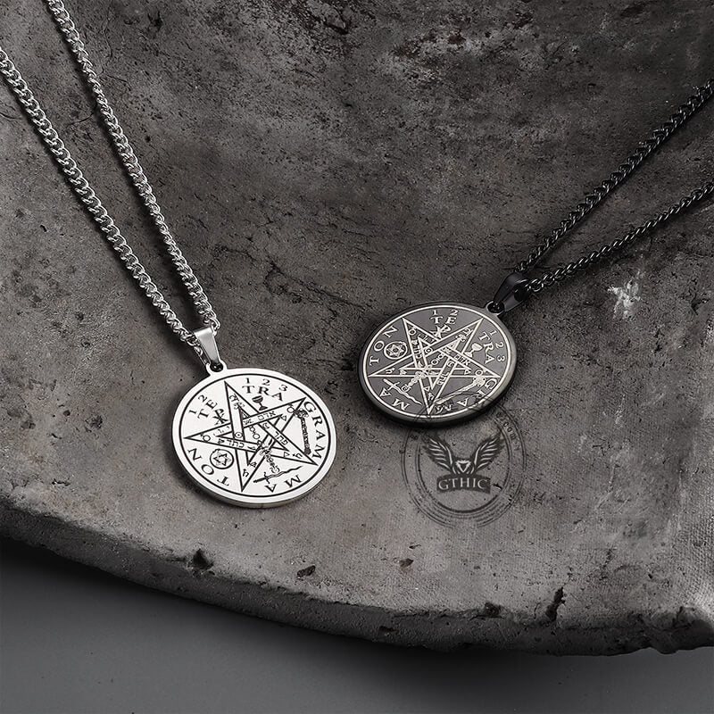 Pentagram Seal of Solomon Stainless Steel Necklace