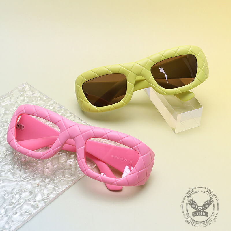Personalized Thick Frame Uv Protection Pc Sunglasses