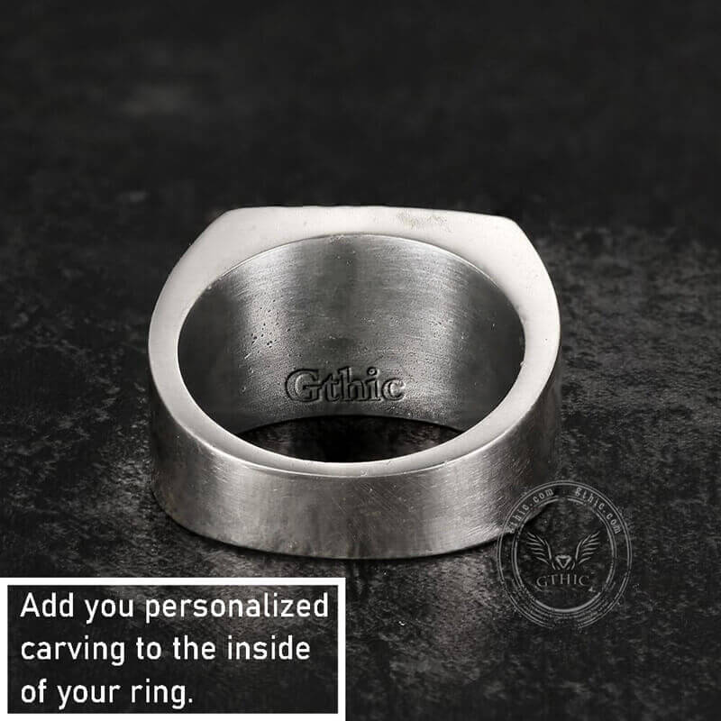 Phoenix Pattern Sterling Silver Ring