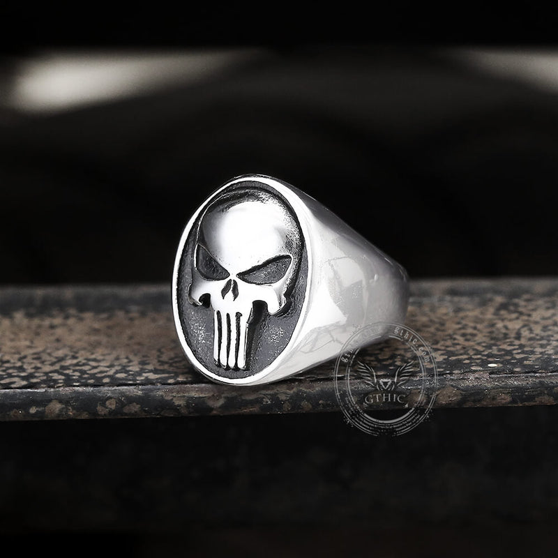 Punk Designed Skull Head Stainless Steel Ring
