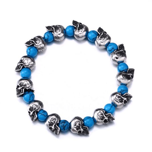 Punk Style Skull Head Beads Elastic Wristband / Jewelry Accessories