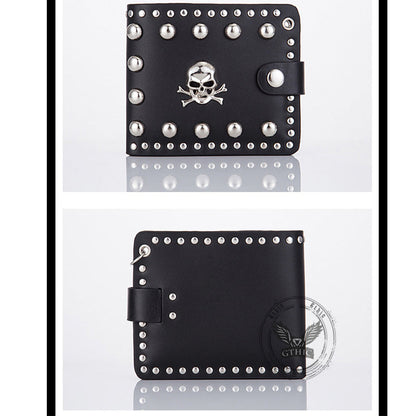 Punk Black Crossbone Skull Wallet
