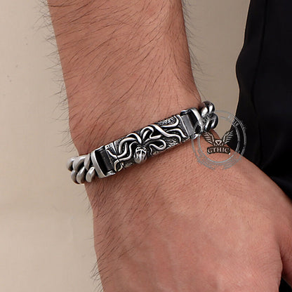 Punk Deep Sea Octopus Stainless Steel Bracelet