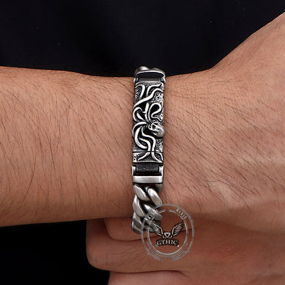 Punk Deep Sea Octopus Stainless Steel Bracelet