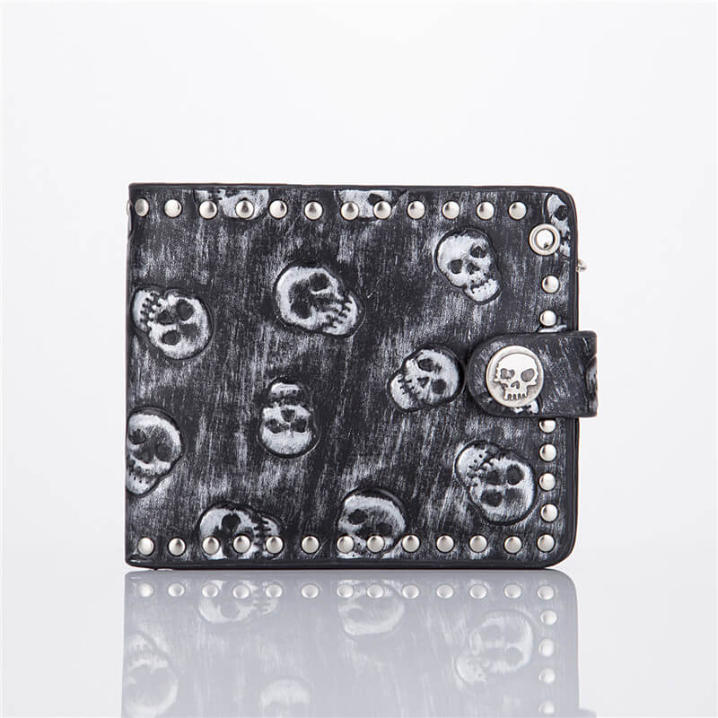 Punk Skull Head Pu Leather Wallet