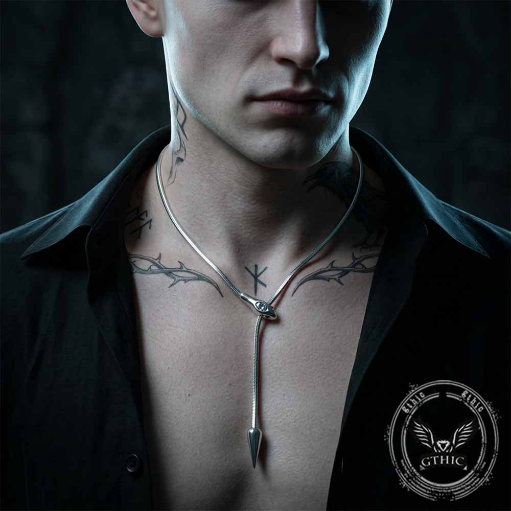 Punk Snake Stainless Steel Choker Clavicle Necklace