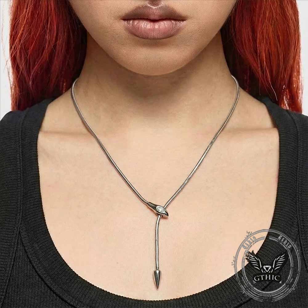 Punk Snake Stainless Steel Choker Clavicle Necklace