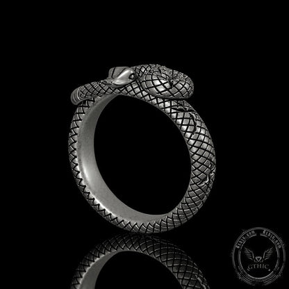 Rattlesnake Sterling Silver Snake Ring