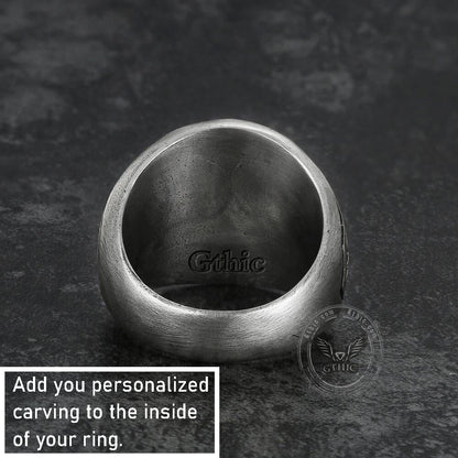 Relief Fish Sterling Silver Ring