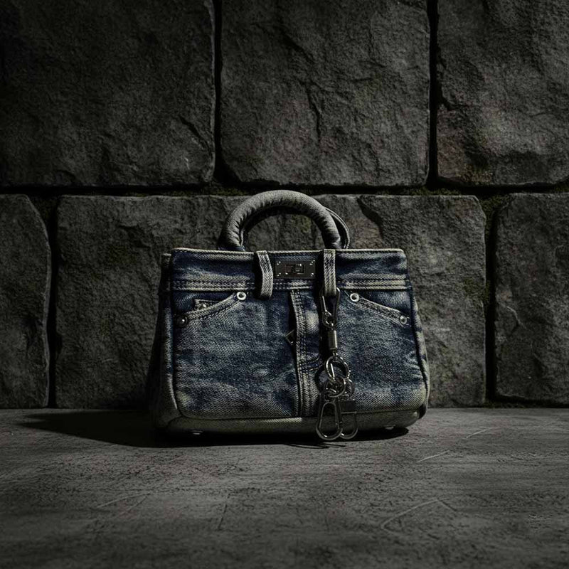Retro Denim Jeans-style Versatile Handbag