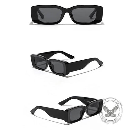 Retro Modern Square Small Frame Pc Sunglasses