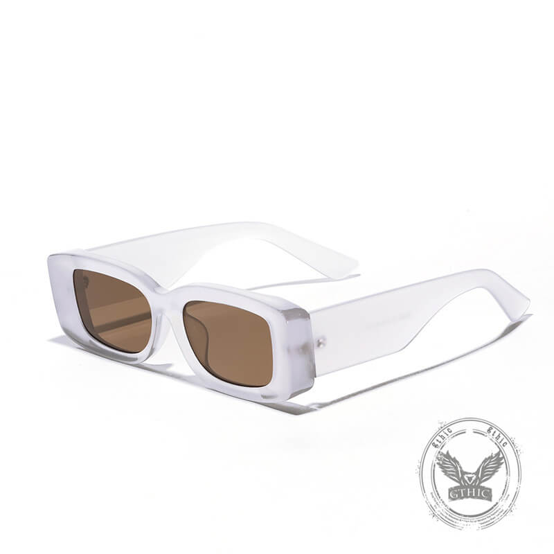 Retro Modern Square Small Frame Pc Sunglasses