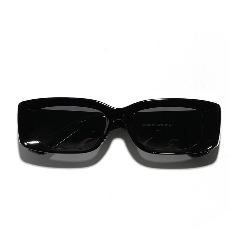 Retro Modern Square Small Frame Pc Sunglasses