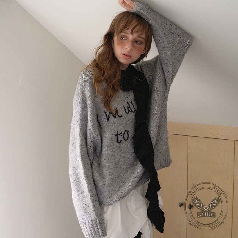 Retro Ruffled Spiral Wool Blend Knitted Scarf