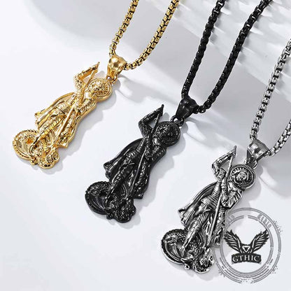 Retro St. George Slay Dragon Stainless Steel Pendant