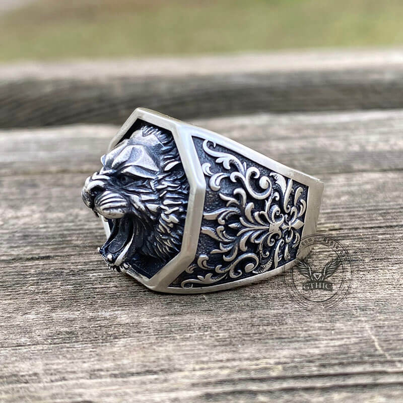 Roaring Lion Sterling Silver Ring