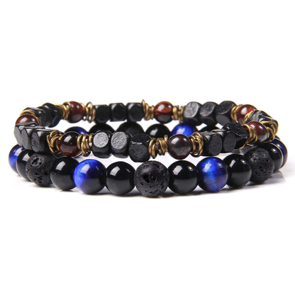 Rock Style Beads Stone Bracelet for and / Stylish Hand Jewelry