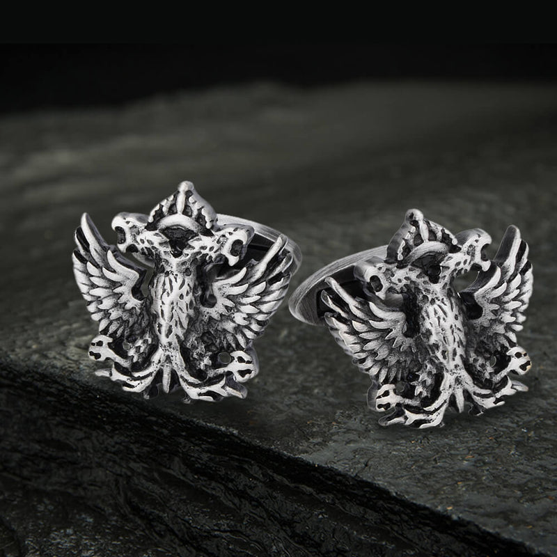 Royal Double-headed Eagle Brass Cufflinks