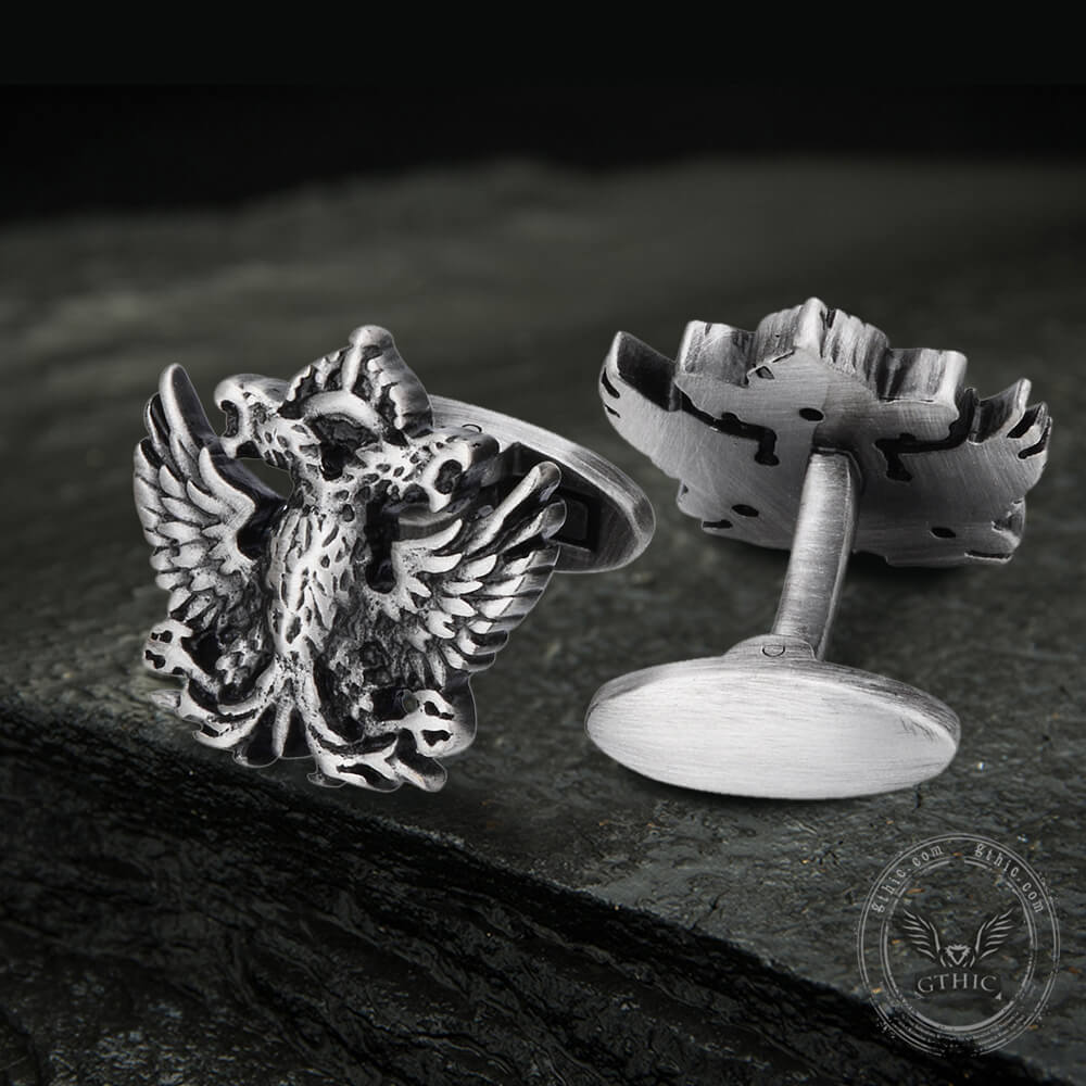 Royal Double-headed Eagle Brass Cufflinks