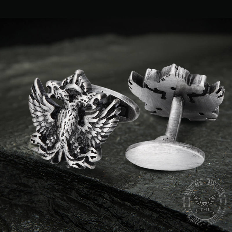 Royal Double-headed Eagle Brass Cufflinks