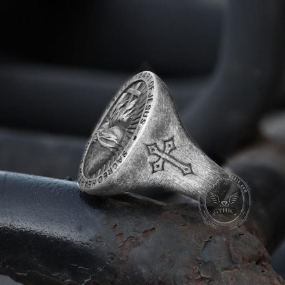 Sacred Heart of Jesus Stainless Steel Ring