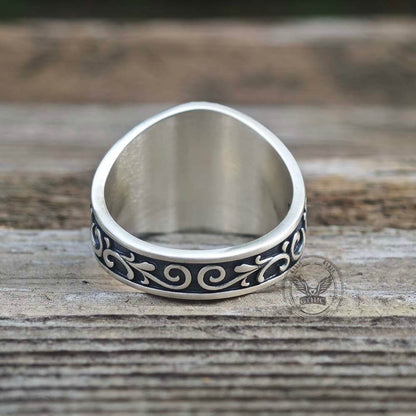 Scrolls Sterling Silver Phoenix Ring