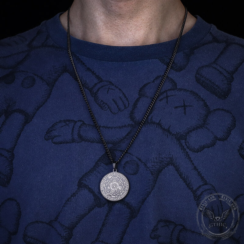 Seal of the Seven Archangels Stainless Steel Necklace