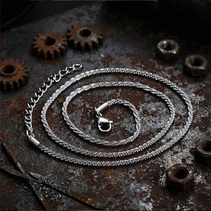 Simple Shimmering Stainless Steel Clavicle Necklace