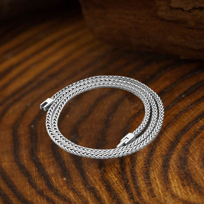 Simple Color Jewelry Buckle Stainless Steel Necklace