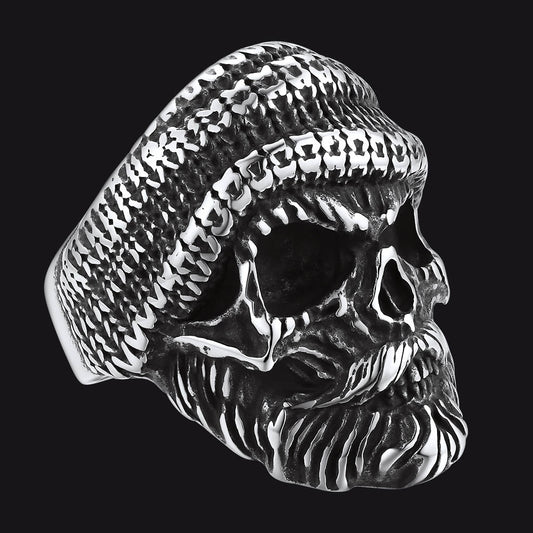 Skull Skeleton Stainless Steel Ring for