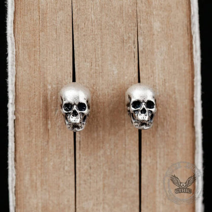 Skull Sterling Silver Stud Earrings