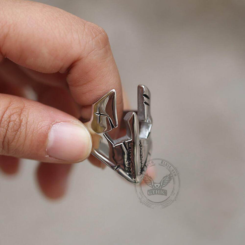Spartan Helmet Stainless Steel Ring