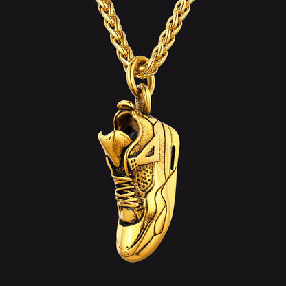 Sport Shoe Sneaker Necklace Pendant for